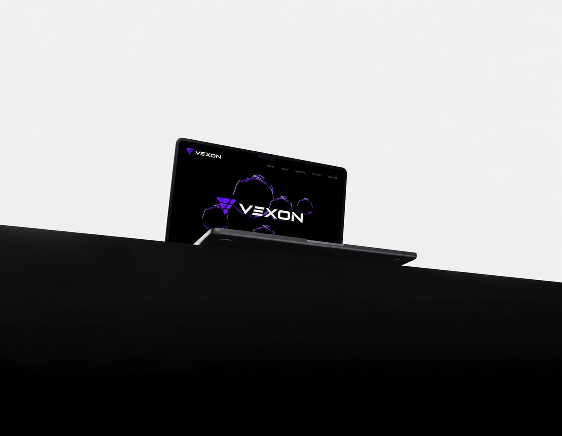 Vexon Final Web Platform on Laptop